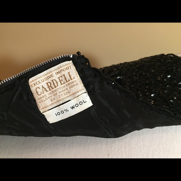 VINTAGE velvet red/gold embellish vest + Lining - Picture 8 of 11